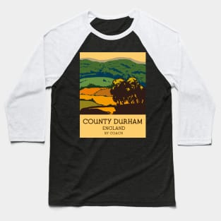 County Durham England travel poster Baseball T-Shirt